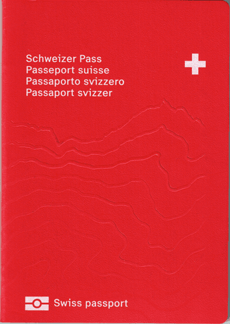 Switzerland passport cover