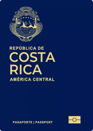 Costa Rica passport cover