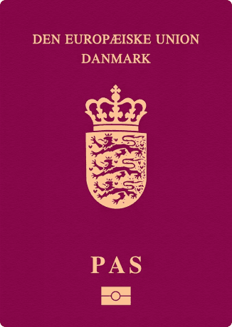 Denmark passport cover