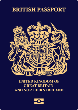 UK passport cover