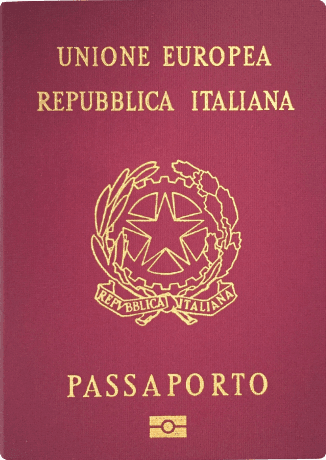 Italy passport cover