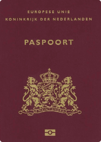 Netherlands passport cover