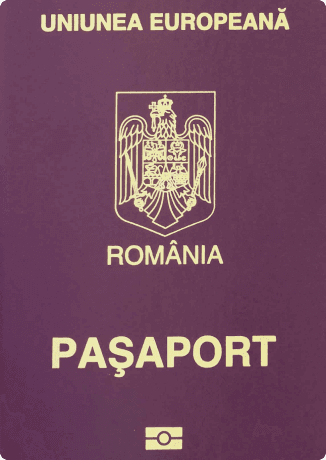Romania passport cover